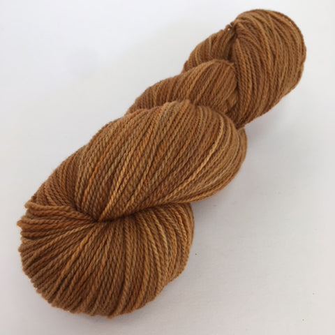 Rusty brown Rambouillet yarn